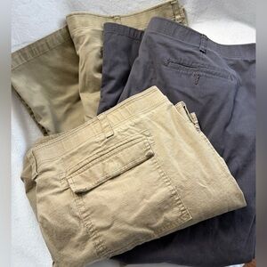 Lee Extreme Motion Relaxed Fit Mens Pants Shorts Size 54x30 52 30 Bundle Of 3